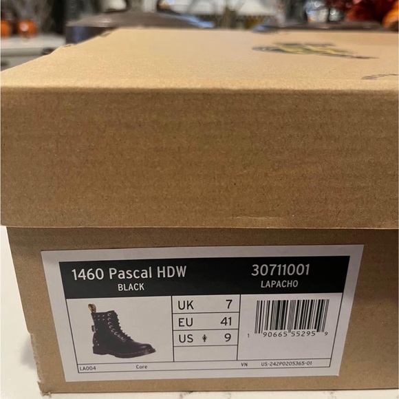 Dr Martens 1460 Pascal Napa Leather Boots - Picture 5 of 11